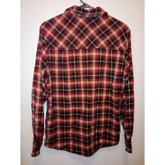Dakota Grizzly Flannel Shirt Women's Medium Red Plaid Camping Outdoor - Picture 2 of 6